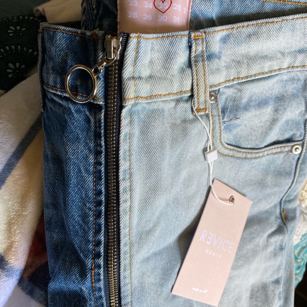 Revice split denim jeans